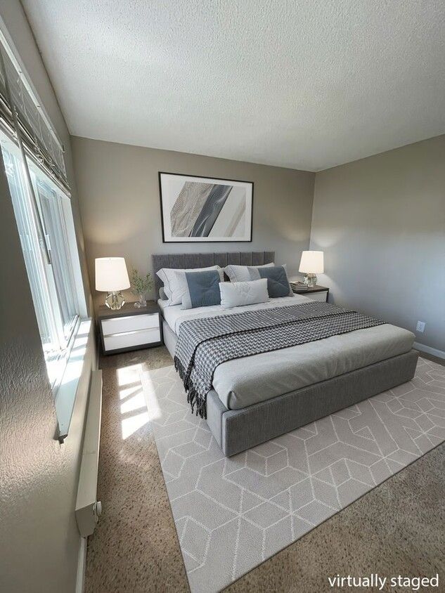 timbers apartments bedroom staged