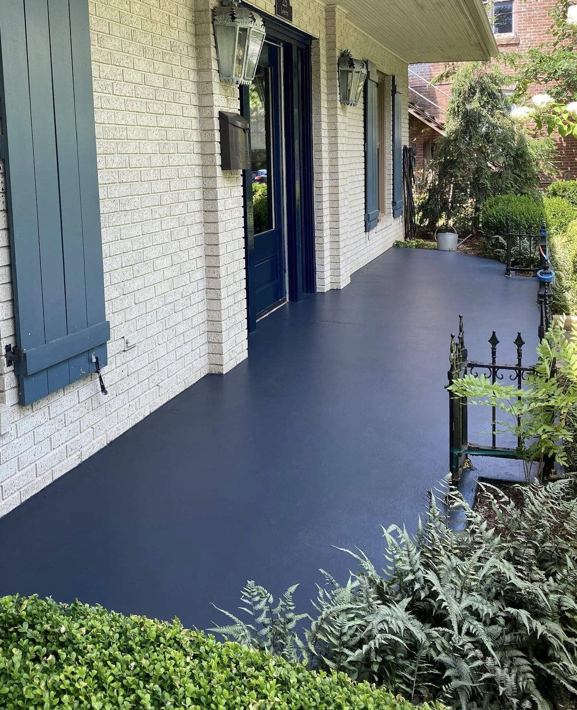 New flooring on a patio
