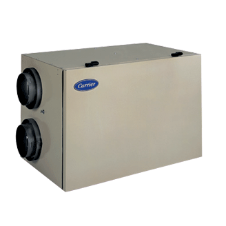 A carrier air conditioner is shown on a white background.