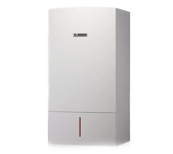 White Bosch wall-mounted appliance with a red vertical indicator line on a plain background