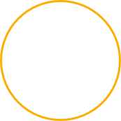 A yellow circle on a white background.