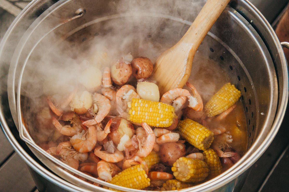 Seafood boil catering