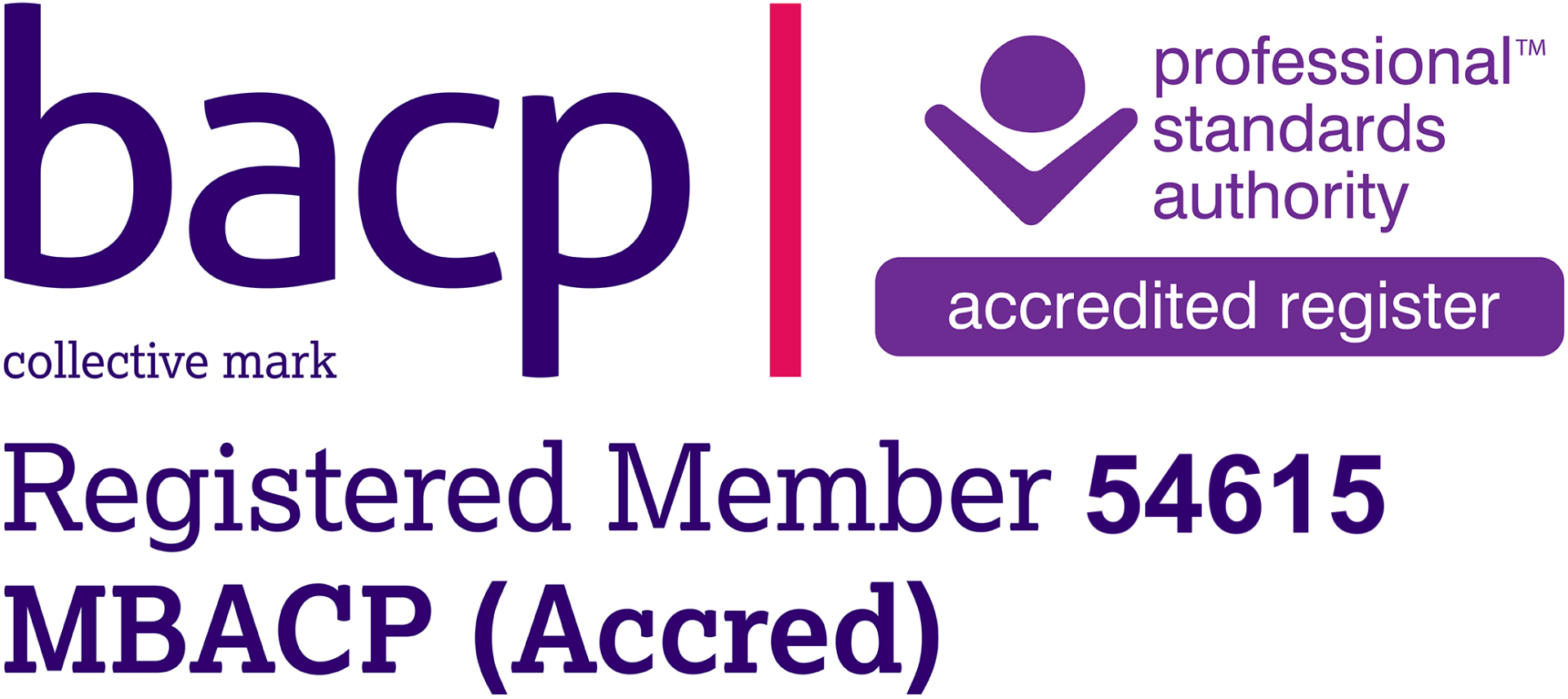 BACP Registered Accredited Member Accredited Member of BACP