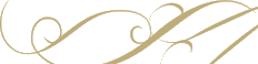 Elegant gold decorative swirls on a white background
