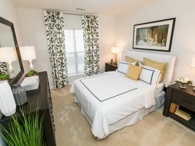 Bedroom at Overlook at Franklin Square apartments in Baltimore, MD.