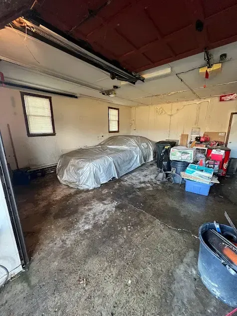 after hoarding garage cleanout