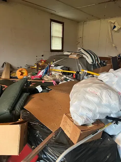 Dumped Trash in a Garage