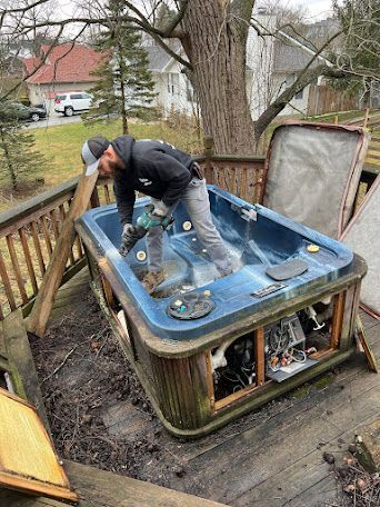 Hot tub removal