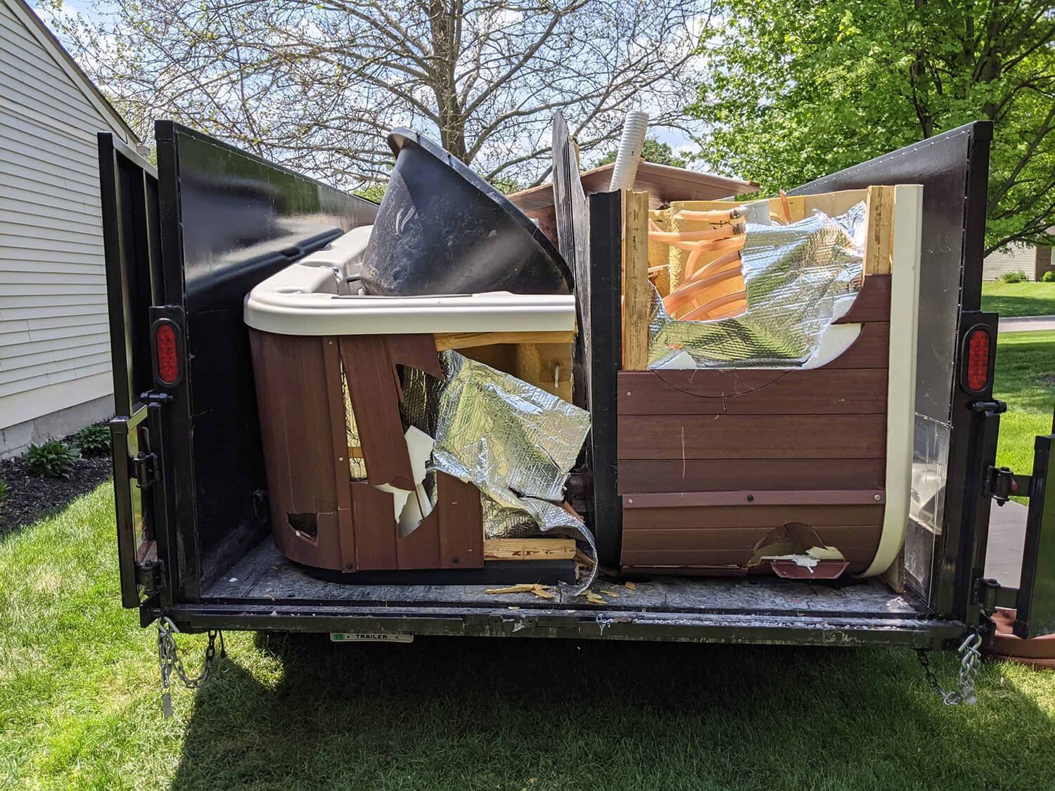 Hot tub removal