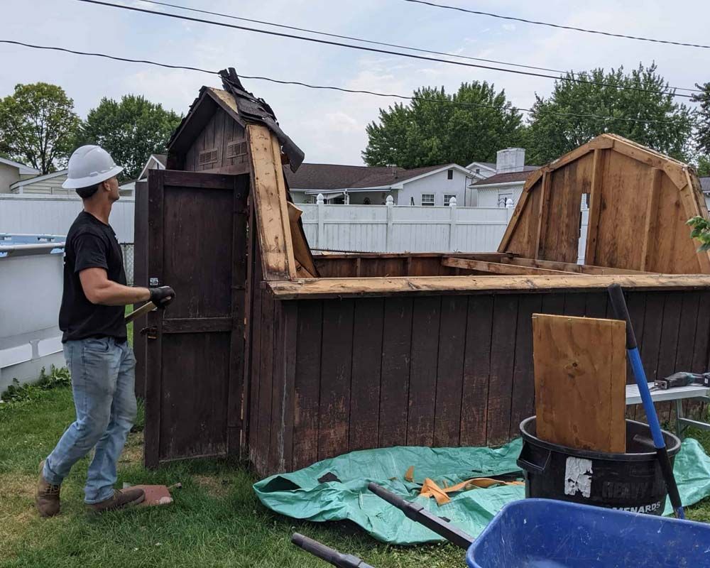 Shed removal