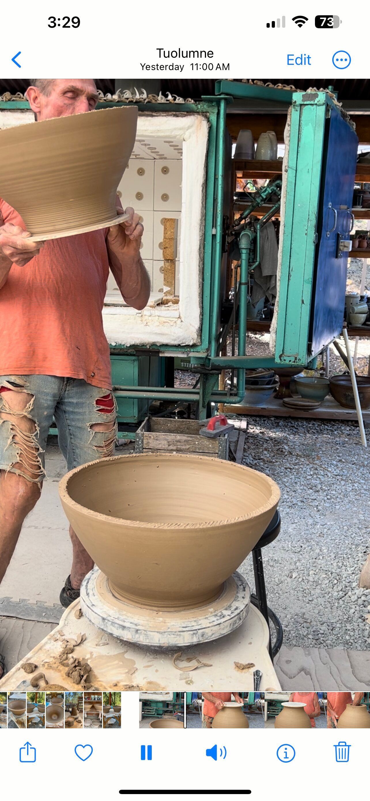 Flipping the top half for joining to bottom half