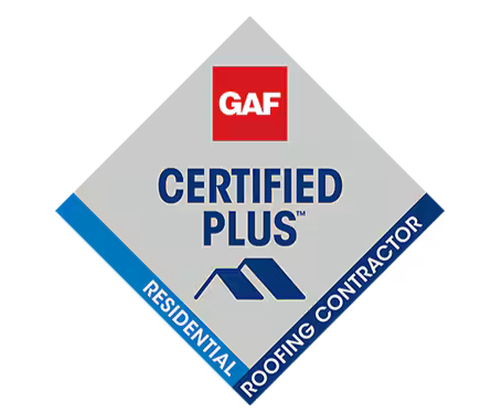 A diamond-shaped logo with a red GAF square, reading