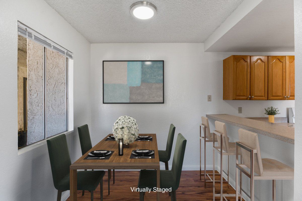 table in dining area
