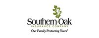 Southern Oak Insurance logo with an oak leaf icon. Text: Southern Oak Insurance Company. “Our Family Protecting Yours.”