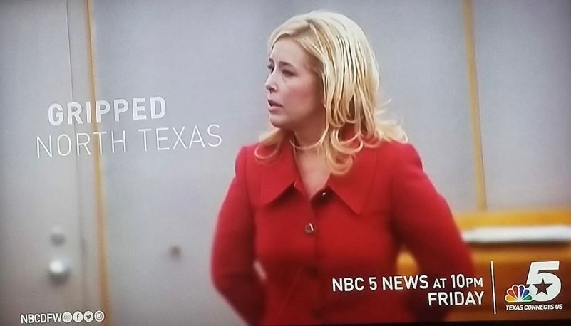 A woman in a red jacket is on nbc 5 news on friday