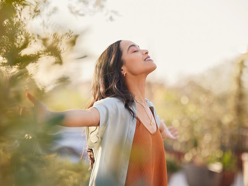 Woman Enjoying Morning Ritual While Relaxing — Maumee, OH — Perspective Counseling Services Woman Enjoying Morning Ritual While Relaxing — Maumee, OH — Perspective Counseling Services