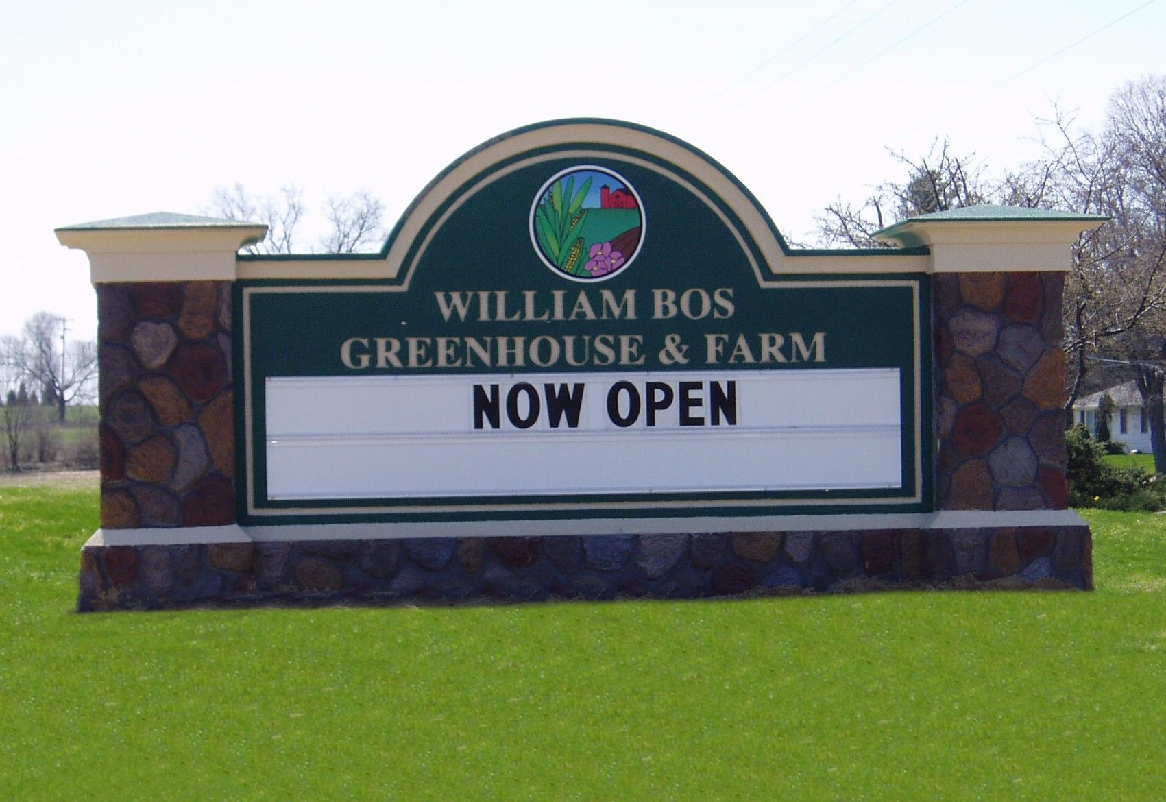 Monument sign in Cameron, SC showcasing durable stone base and custom business branding for high visibility.