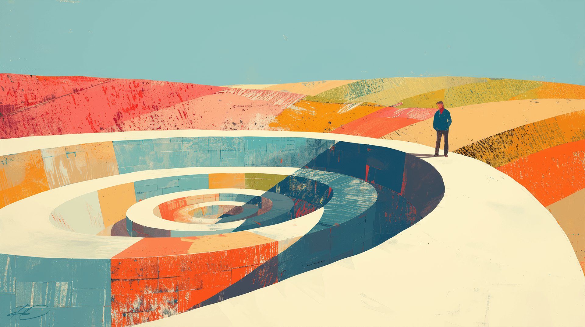 Cycles Contemplate, Awhile by Erik Dahn