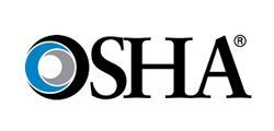 OSHA logo: blue and gray circles with