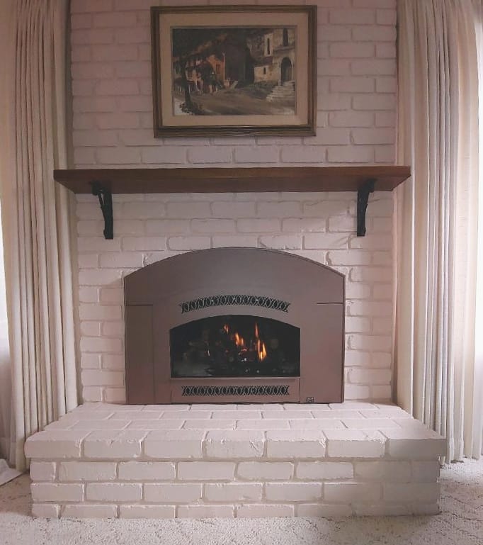 Custom Stove Insert installed