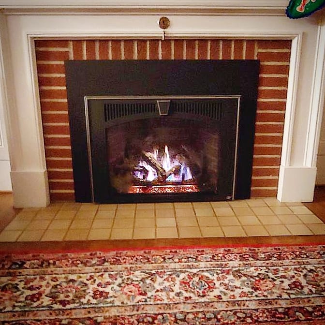 Custom Gas Insert installed