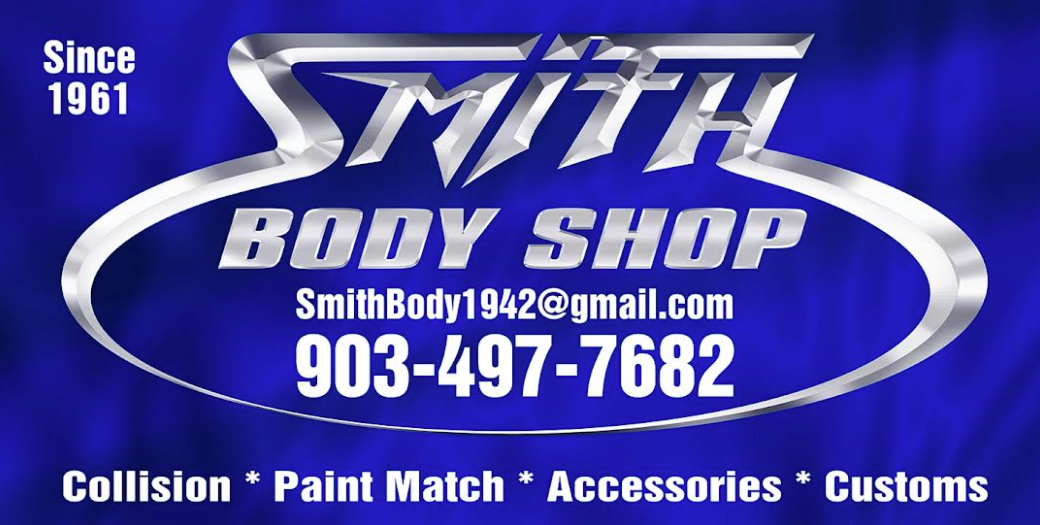 Smith Body Shop logo with a vintage truck.