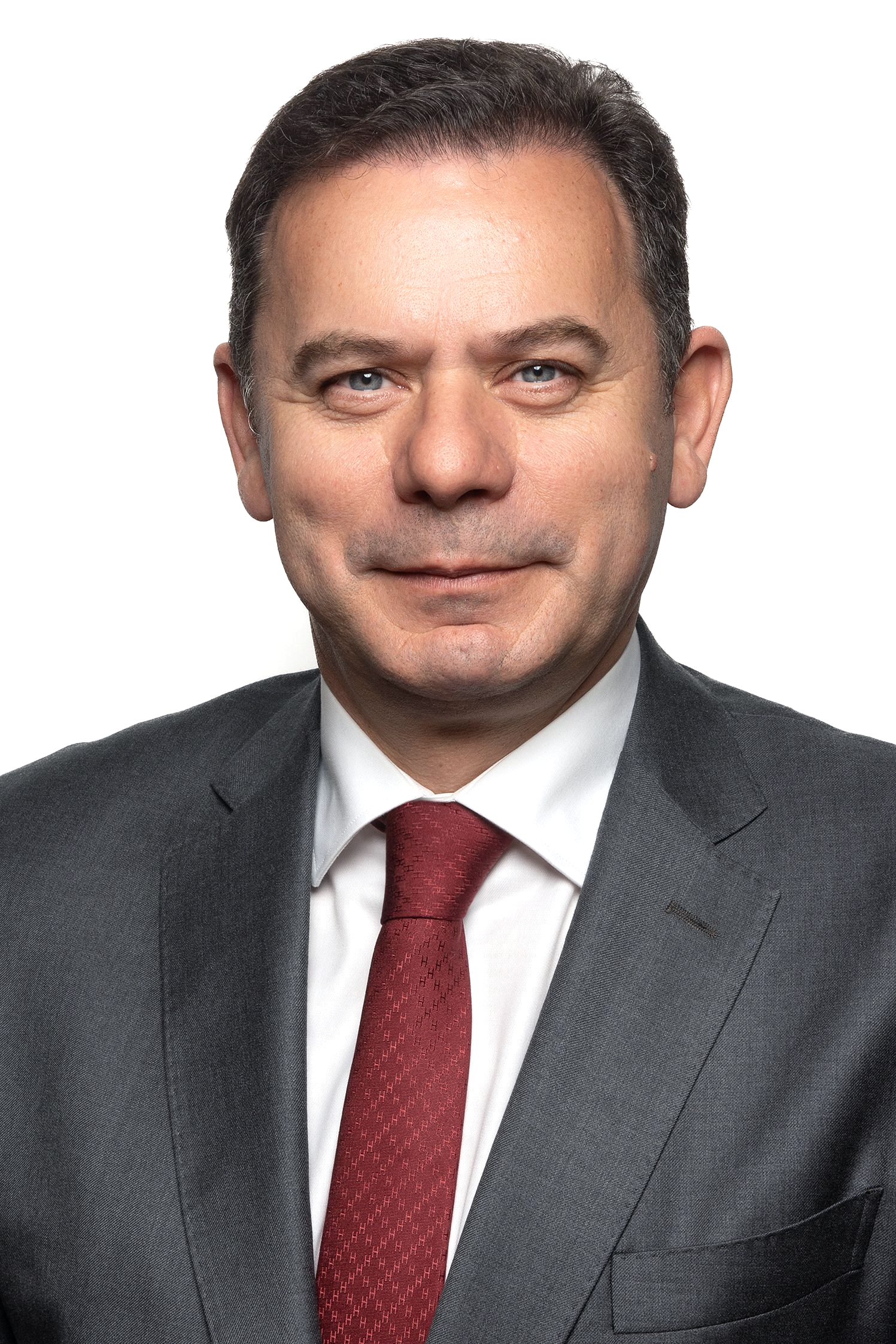 Retrato institucional do Primeiro Ministro de Portugal, Luis Montenegro em contexto oficial.
