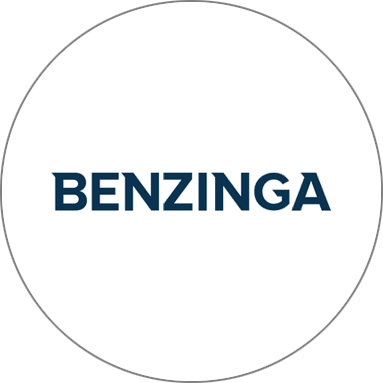 The Benzinga brand logo featuring the text