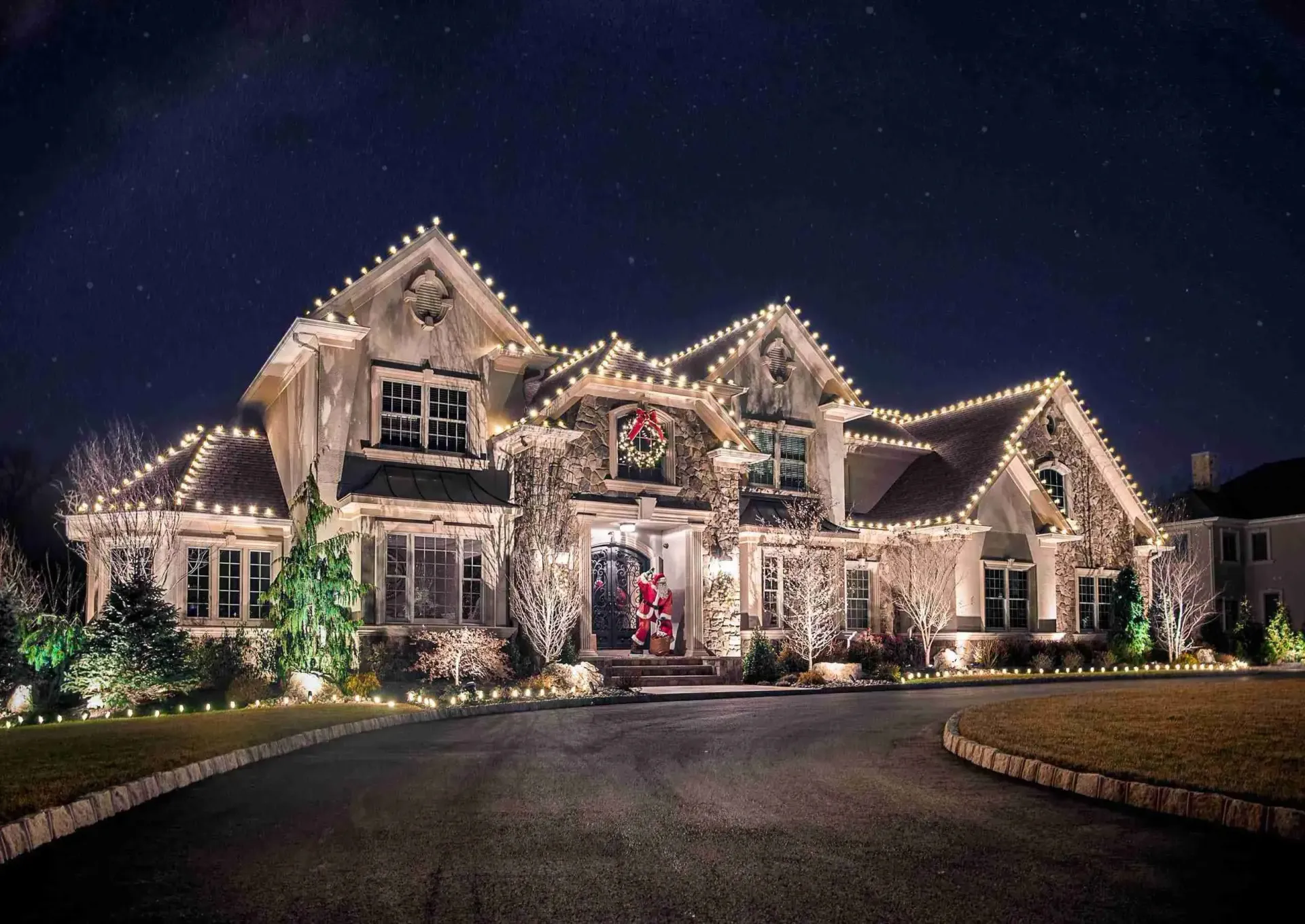 Holiday lighting Reno Nevada.