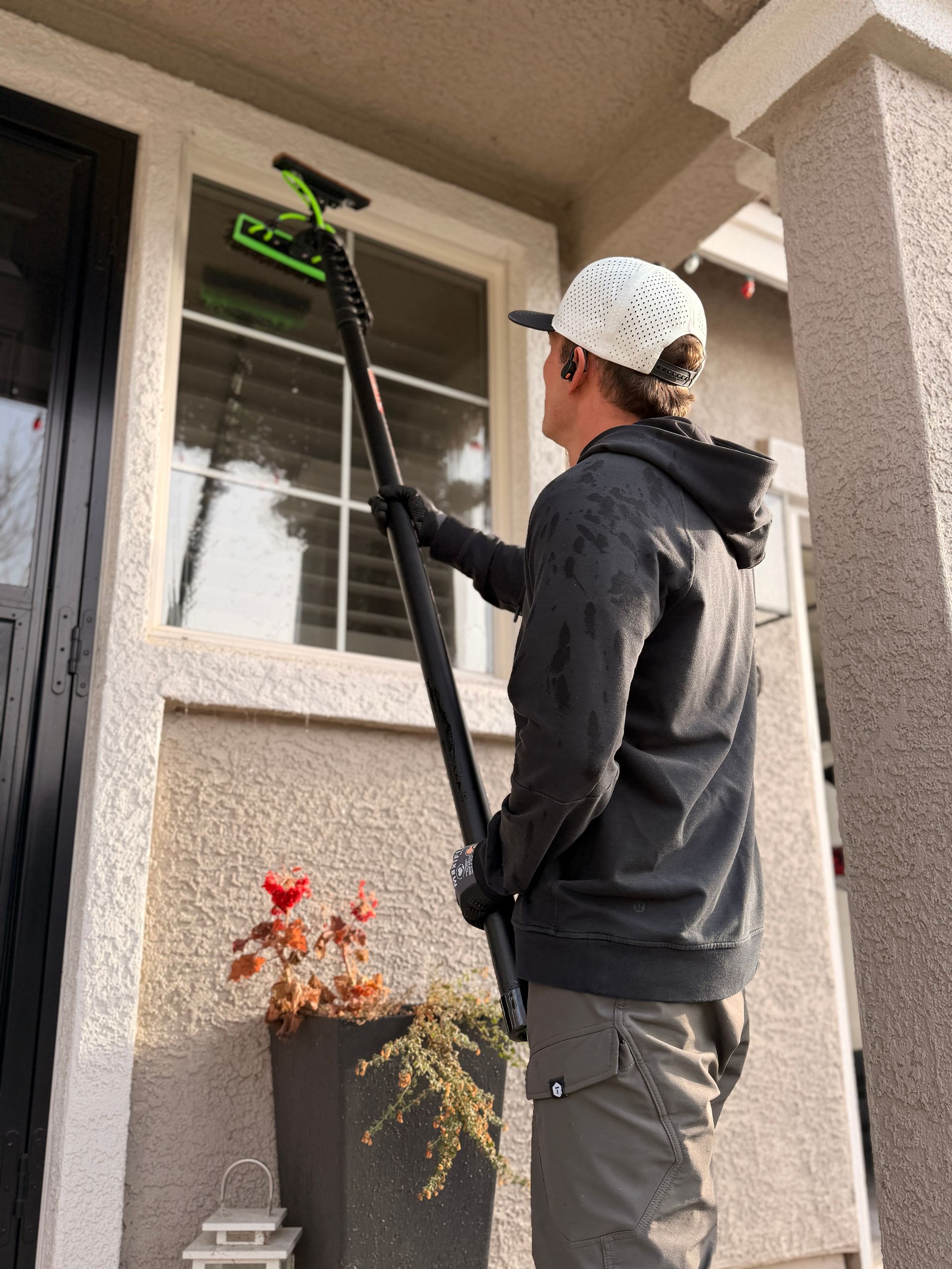 Water fed pole window cleaning service in Northern Nevada