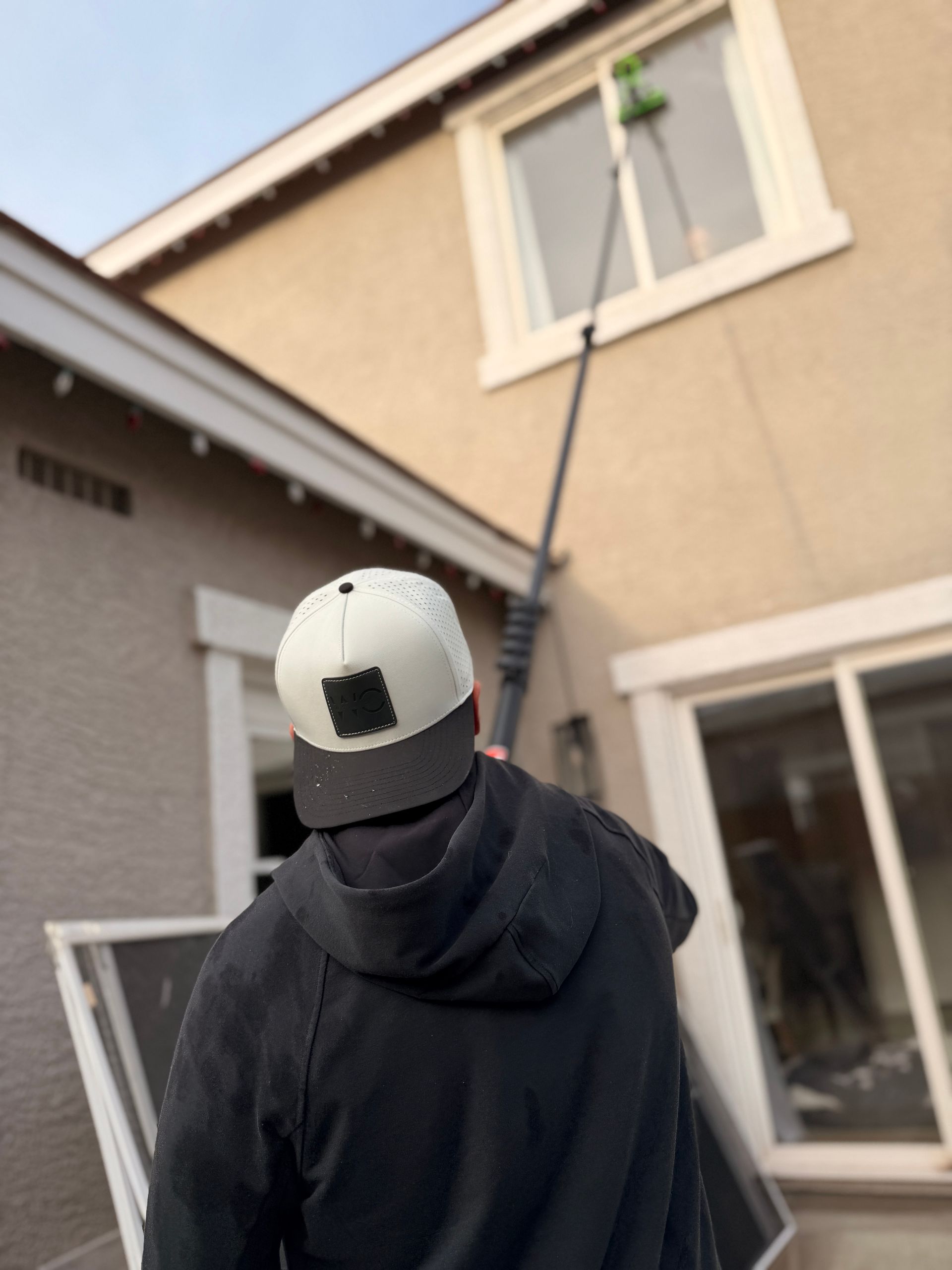 Water fed pole window cleaning service in Northern Nevada