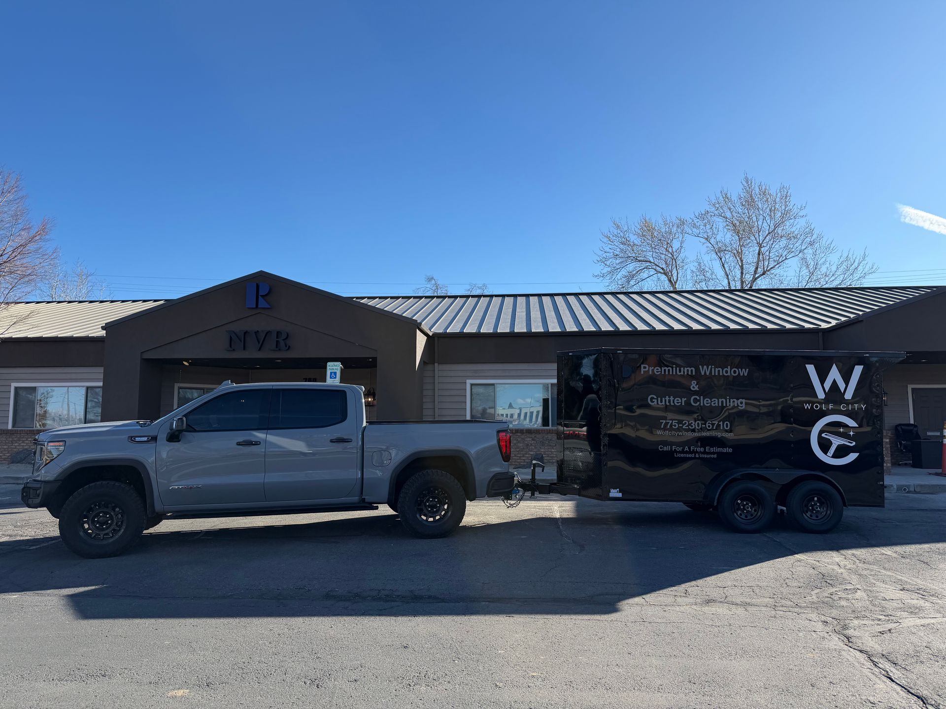 Commercial window cleaning service by Wolf City Window Cleaning in Reno Nevada