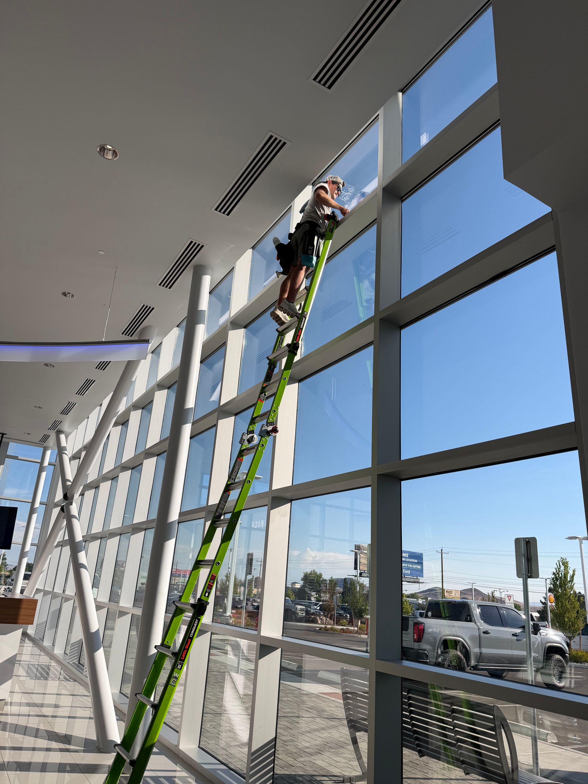 Window wall, Car Dealership window cleaning Reno