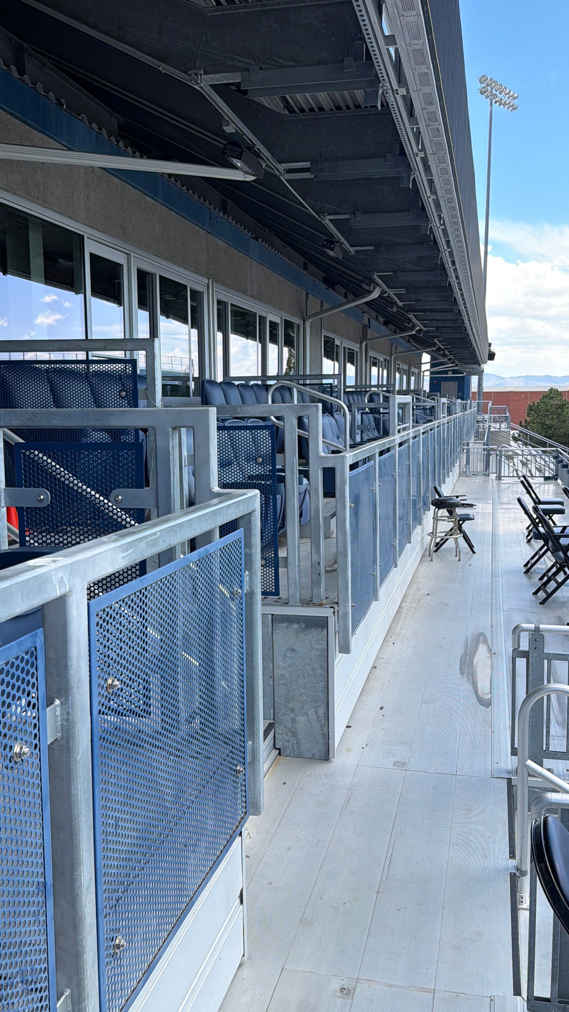 Box seats, window cleaning by Wolf City Window Cleaning, Reno NV , UNR, University