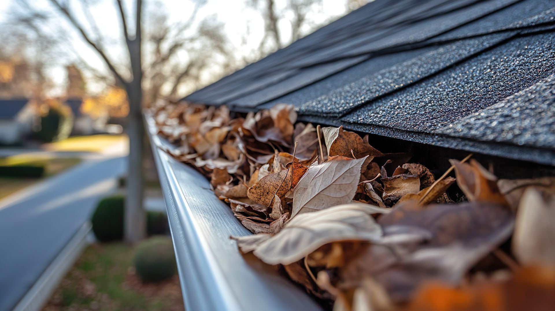 Fall gutter cleaning 