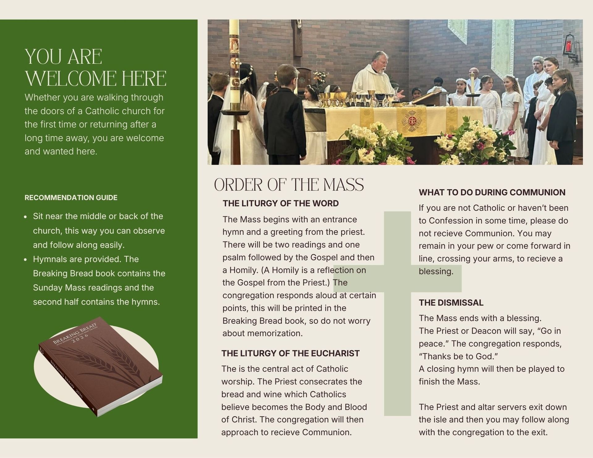 New to Catholic church information St. Cecilia Bainbridge Island