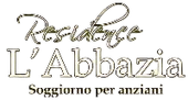 Logo for “Residenza L'Abbazia – Soggiorno per anziani” in gold and black text