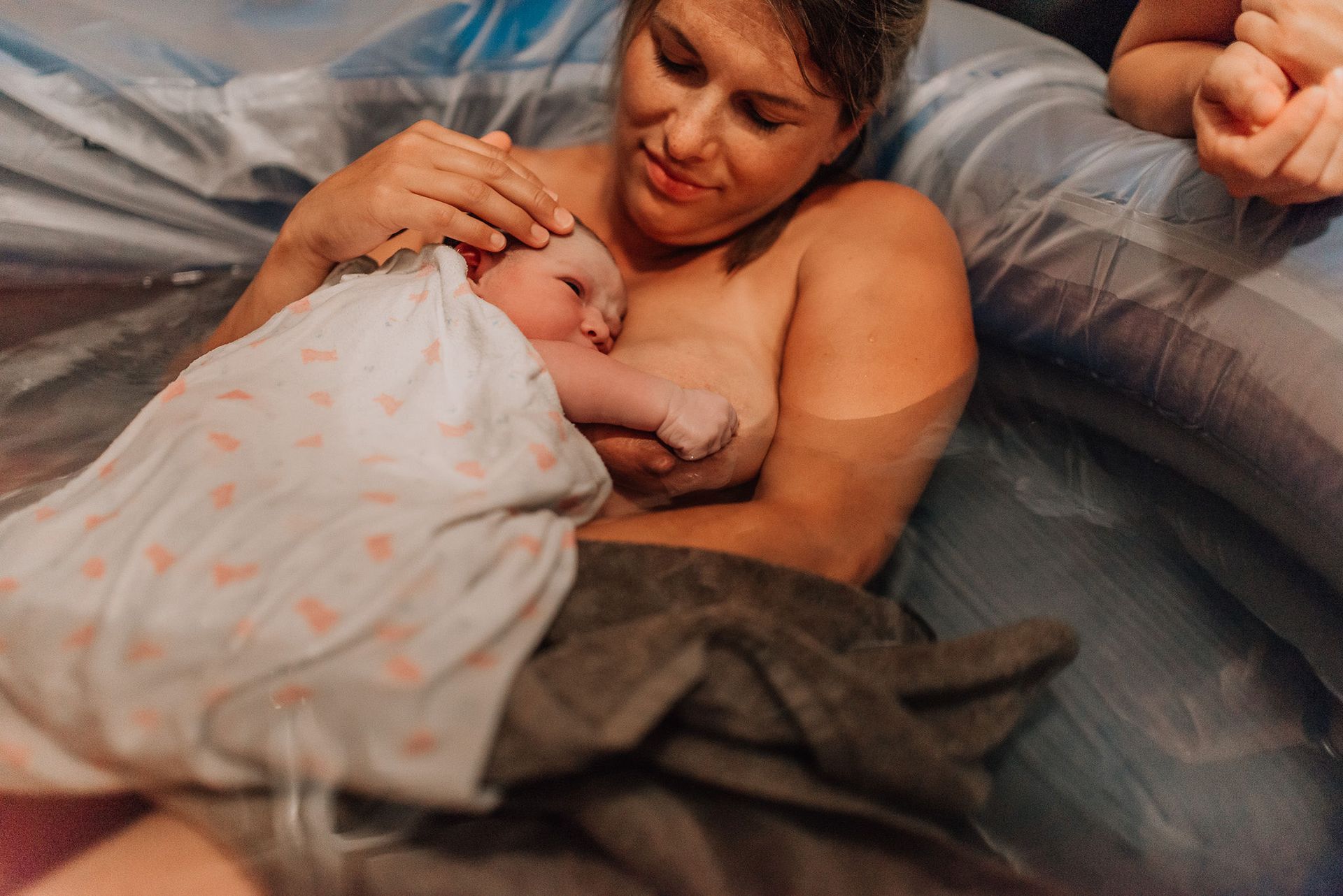Water birth for mom and baby