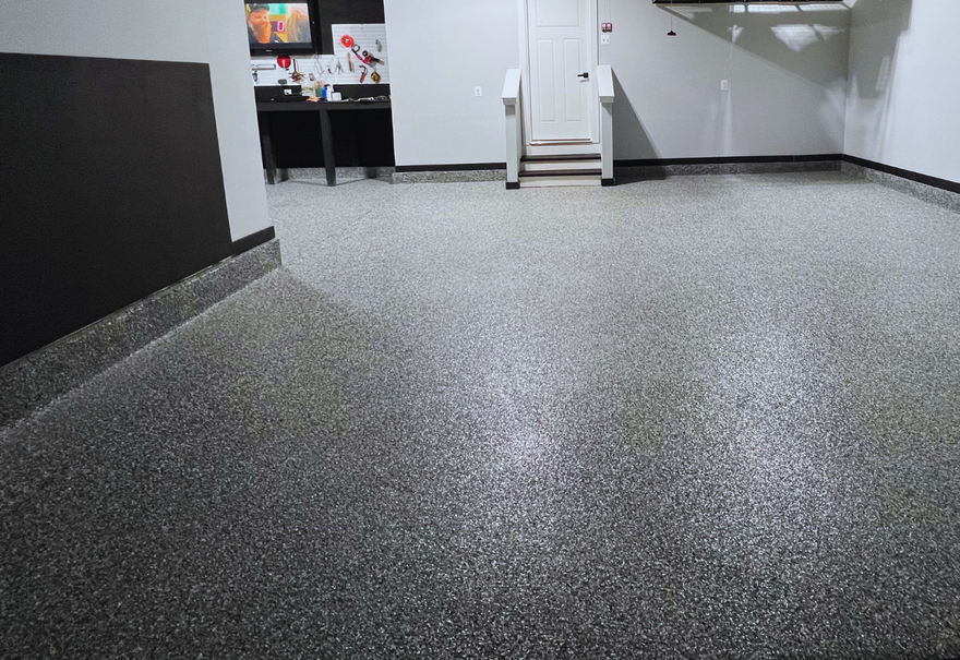 TruStrong Services - Epoxy Floor Coating finished project
