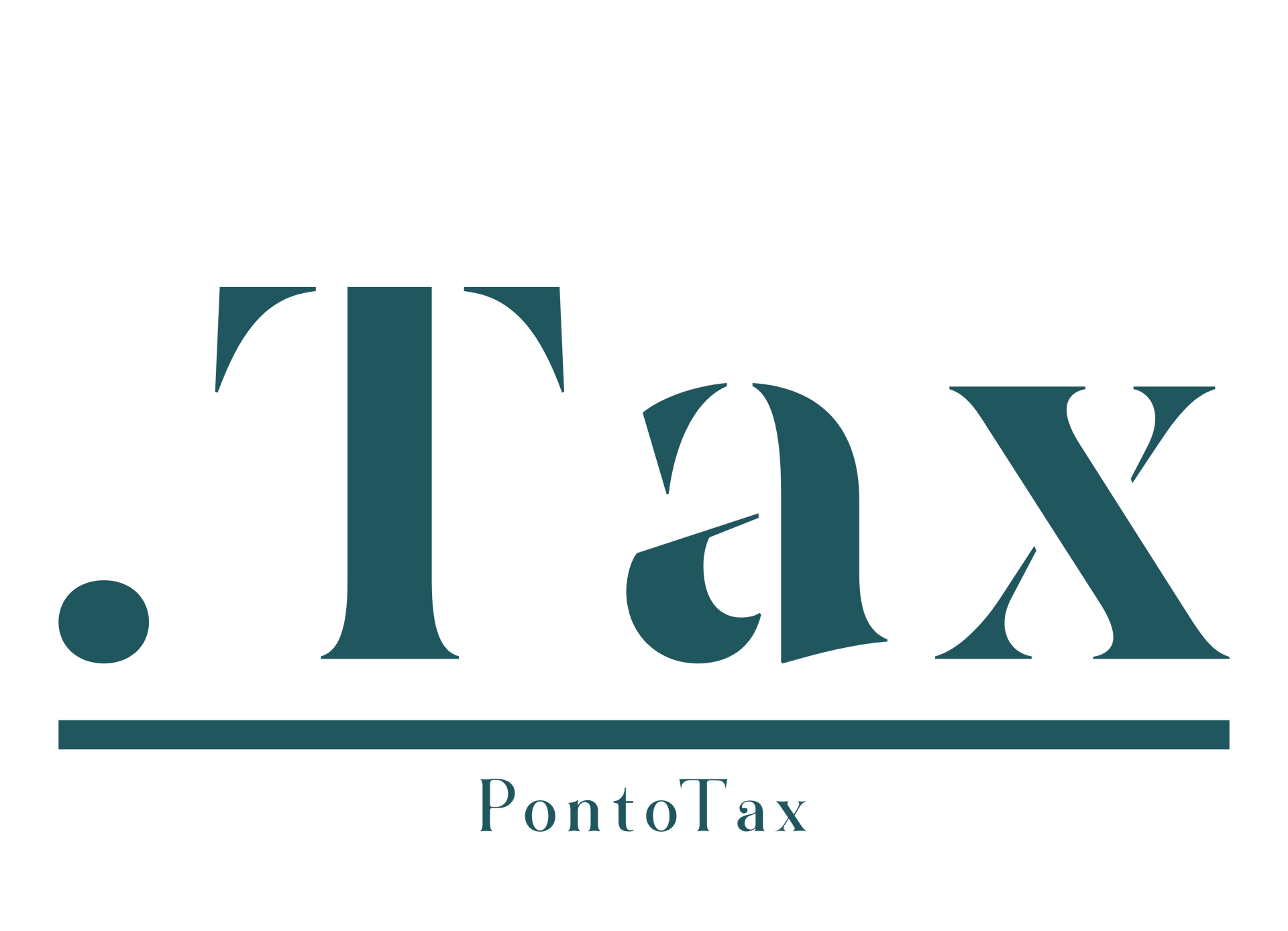 Um logotipo azul-petróleo escuro com a inscrição 