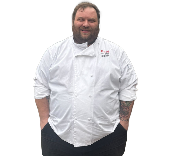 Bard College chef with his hands in his pockets