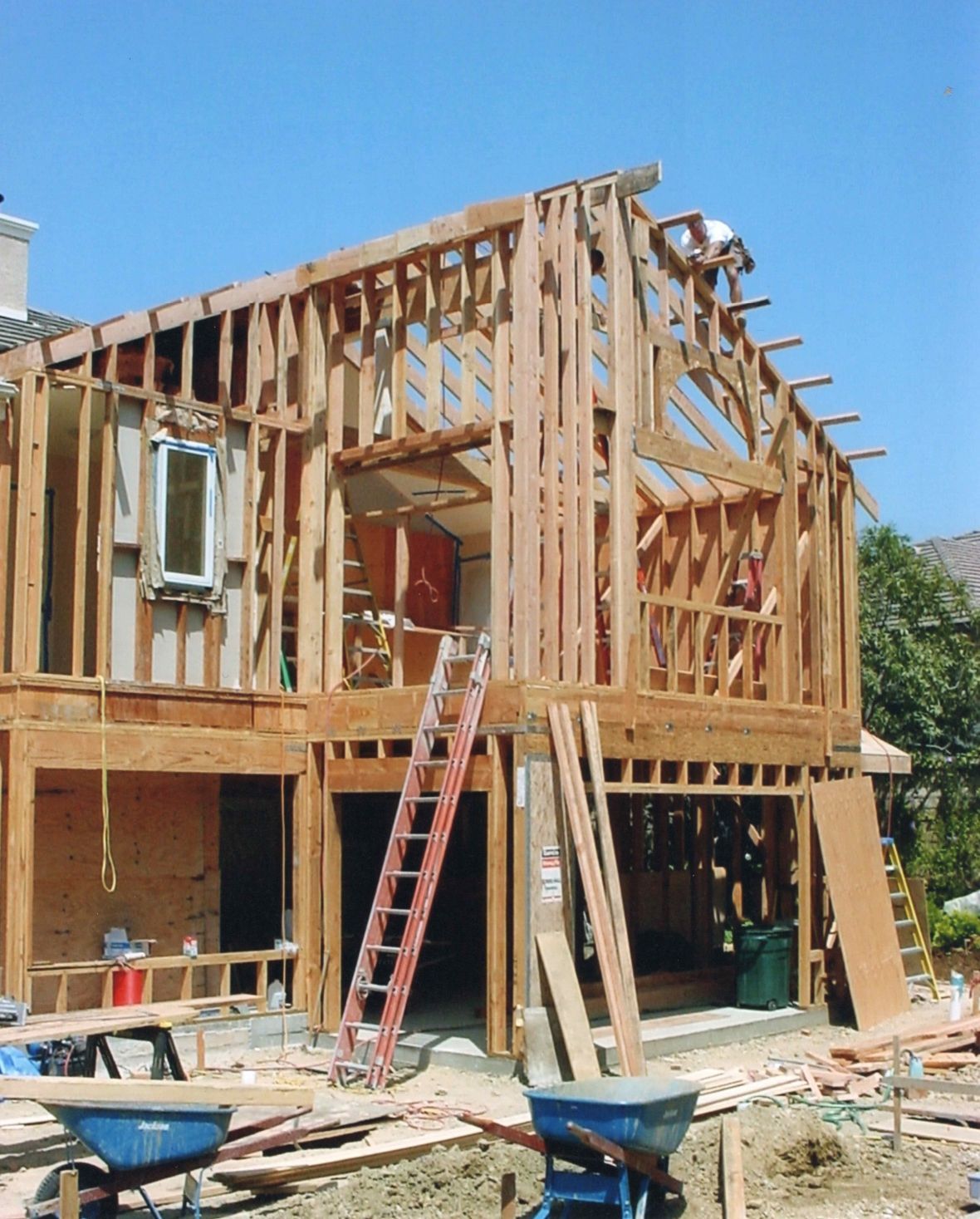 During Construction, Outdoor Kitchen & Living Space Addition, Westlake Village