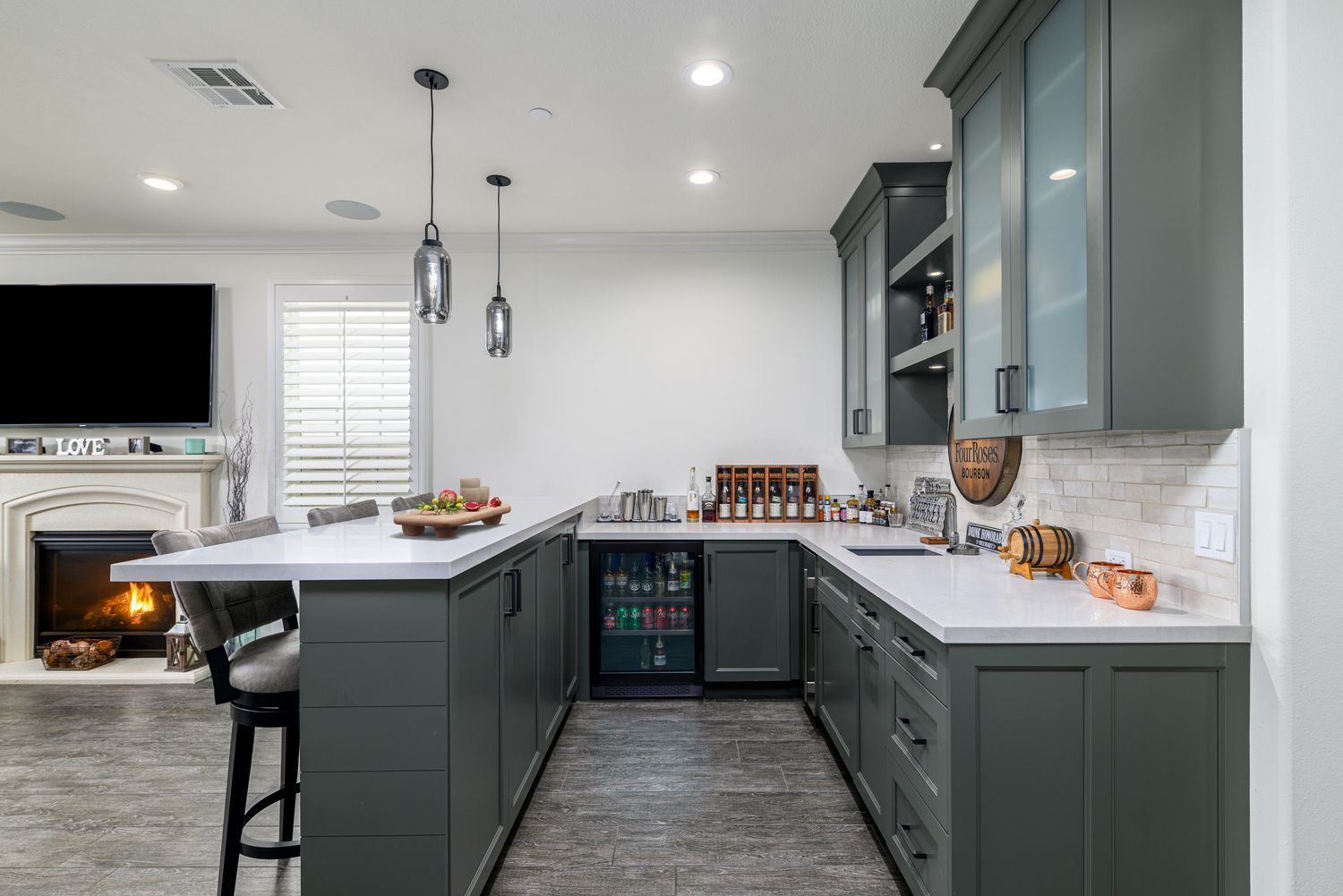 Wet Bar Addition to Living Room,  Simi Valley, CA