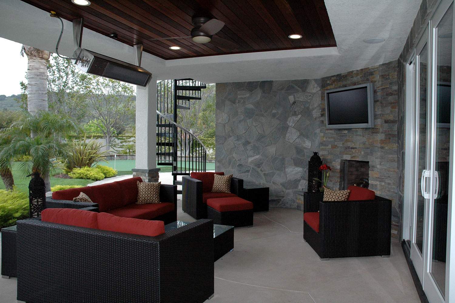 Patio Remodel Under Upper Deck Addition, Thousand Oaks