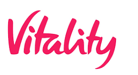 Pink "Vitality" wordmark.