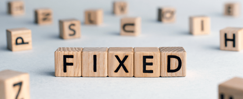 Wooden blocks spell out the word