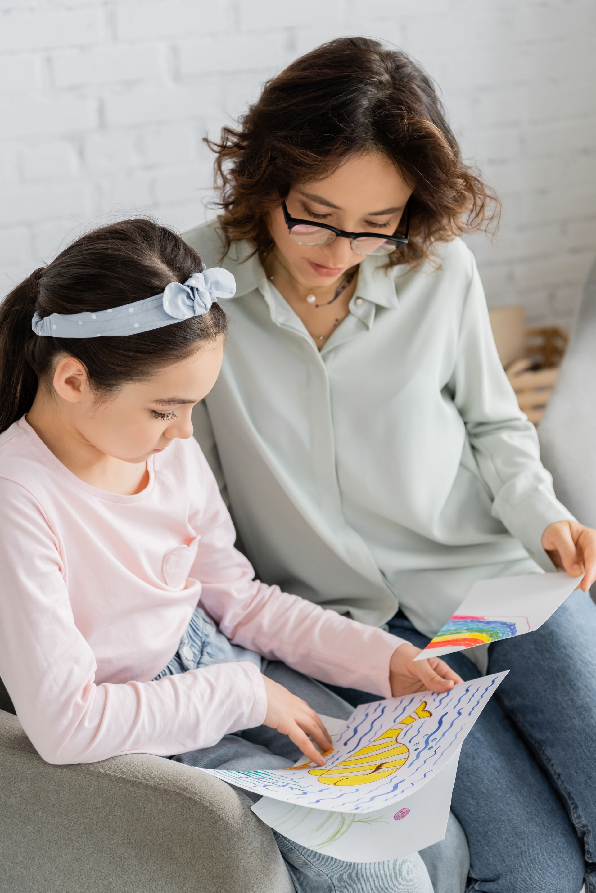 Adolescent in a supportive counseling environment