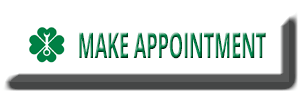 A sign that says make appointment with a green clover