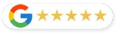 A google logo with five stars on it.