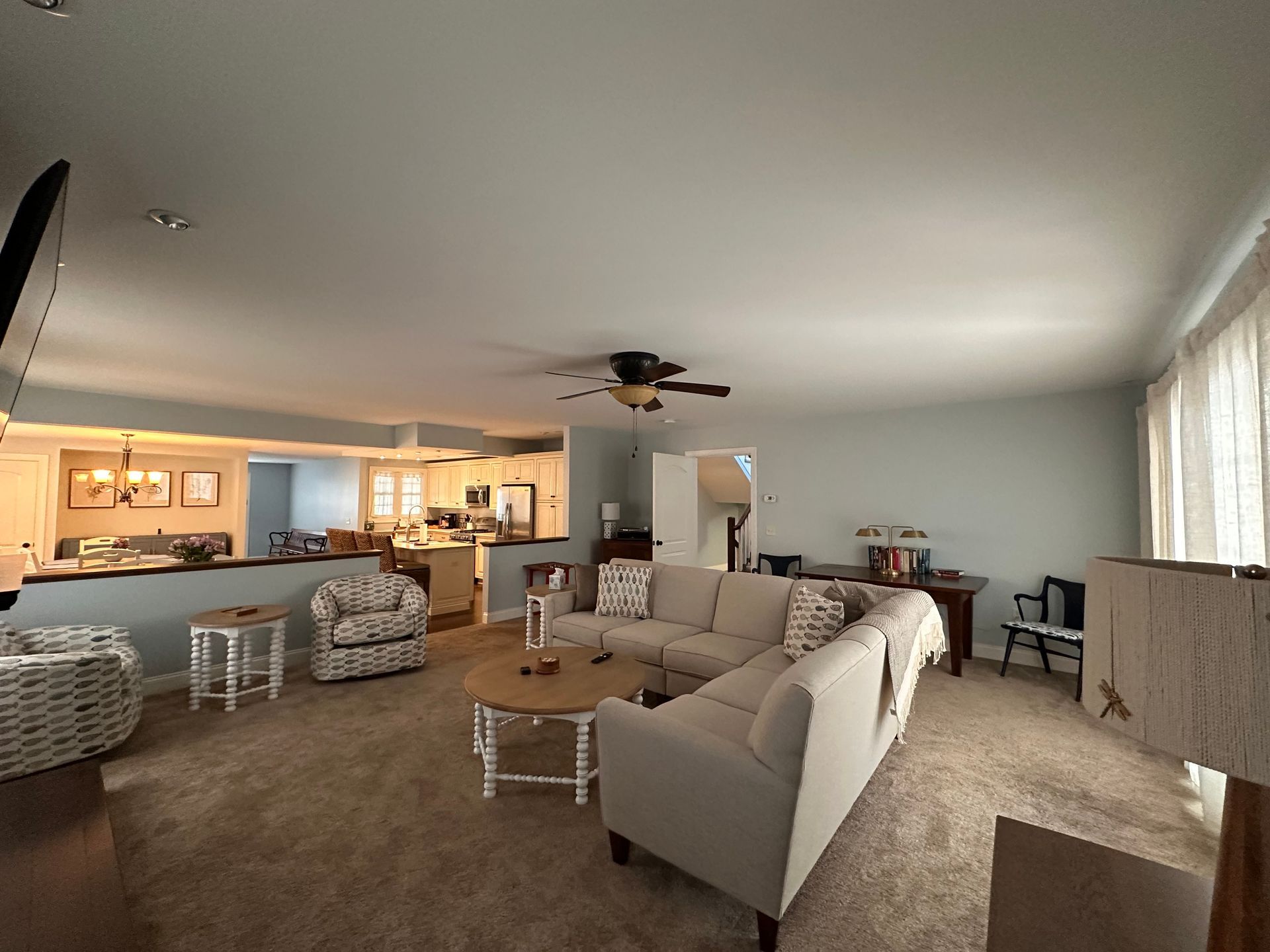 The Trolley House living room